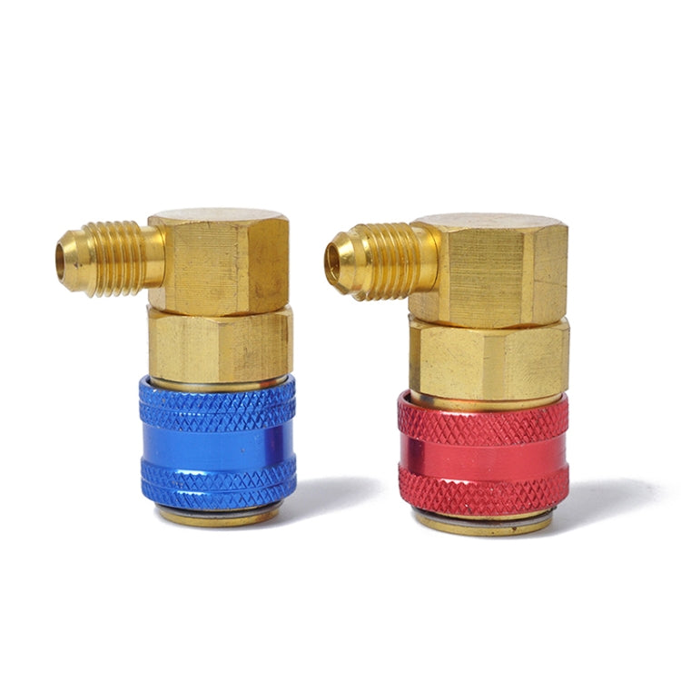 Car Air Conditioning Fluorine 90 Degree Quick Joints, 90 Degree