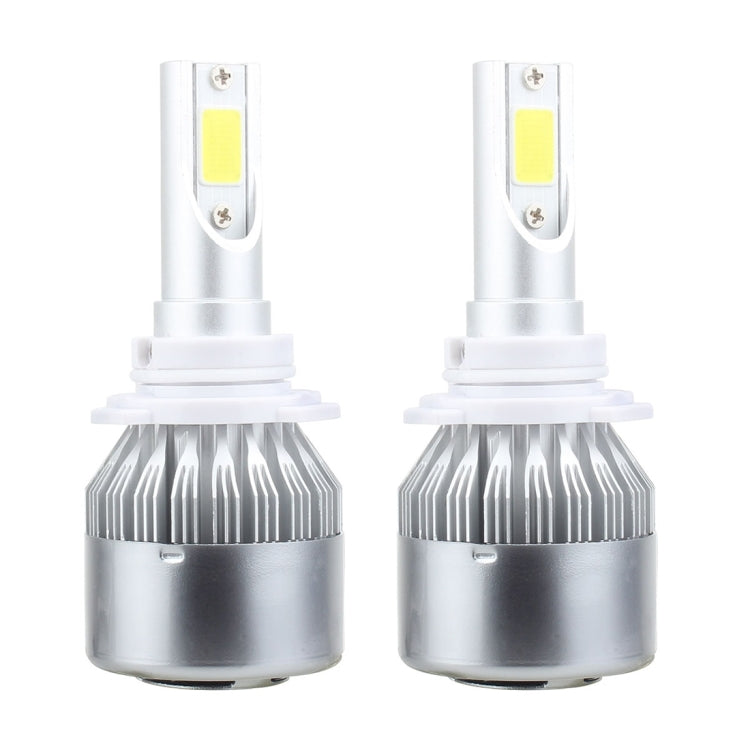 2 PCS 9005 18W 1800 LM 6000K IP68 Casnbus Constant Current Car LED Headlight with 2 COB Lamps, DC 9-36V, 9005