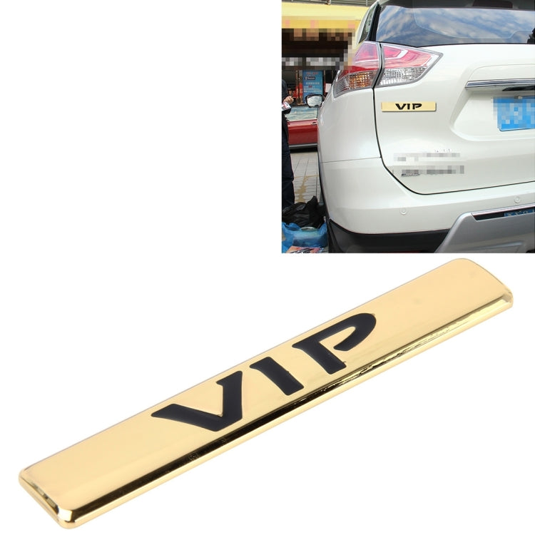 Auto VIP Sticker  VIP Label Car Stickers 3D Metal Fashion VIP Logo Car Stickers,Size:9.5*1.5cm