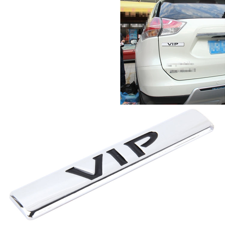 Auto VIP Sticker  VIP Label Car Stickers 3D Metal Fashion VIP Logo Car Stickers,Size:9.5*1.5cm
