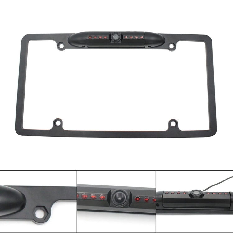 PZ422 America Car License Plate Frame 120 Degree Rear View Camera, PZ422