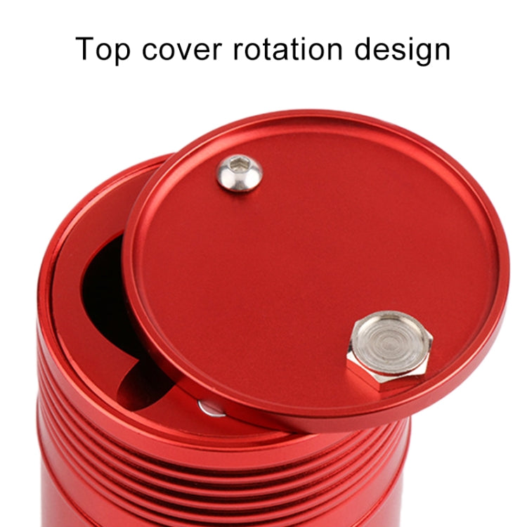 Universal Portable Car Metal Trash Rubbish Bin Ashtray, Universal Red