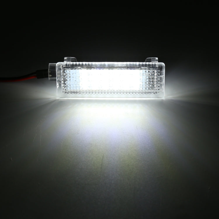2 PCS LED Car DC 12V 1.5W 6000K 100LM Door Lights 18LEDs SMD-3528 Lamps for BMW E81, For BMW E81