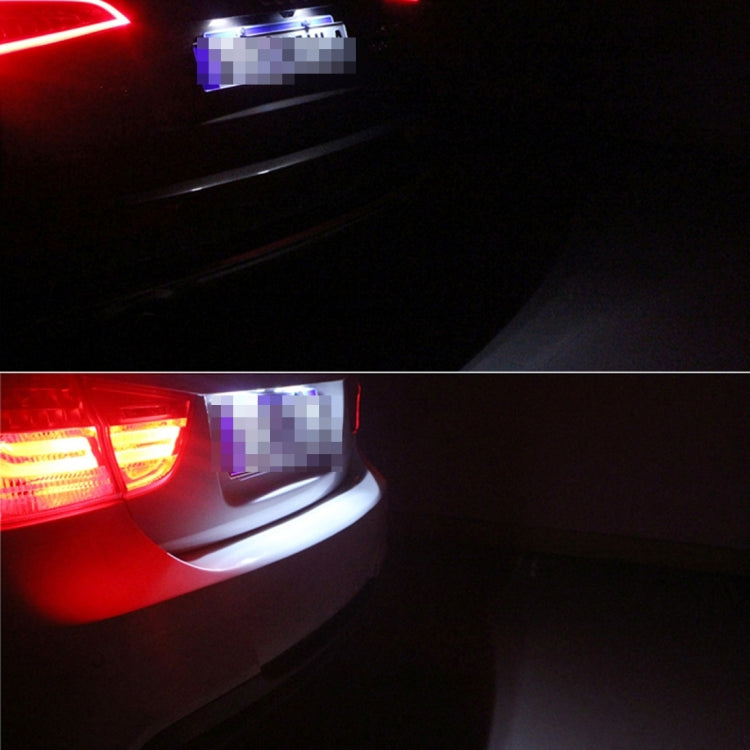 2 PCS 2W 120 LM Car License Plate Light with 24 SMD-3528 Lamps for Audi,Volkswagen, DC 12V, For Audi,Volkswagen