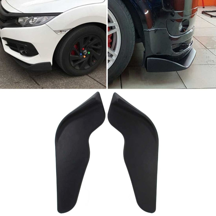 2 PCS Universal Fit Car Front Bumper Spoiler Lip Splitter Diffuser SUV ABS Front Shovel, Length: 68cm, Length: 68cm