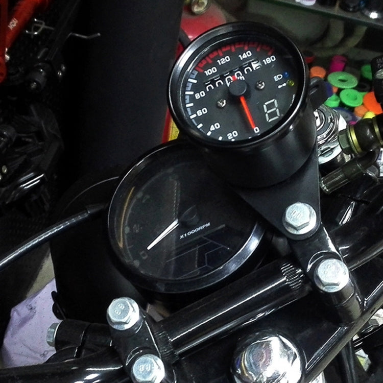 3 in 1 Universal Waterproof Motorcycle LED Backlight Odometer Speedometer Gearmeter, DC 12V, 3 in 1