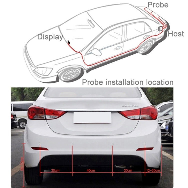 Car Buzzer Reverse Backup Radar System - Premium Quality 2 Parking Sensors Car Reverse Backup Radar System, Buzzer
