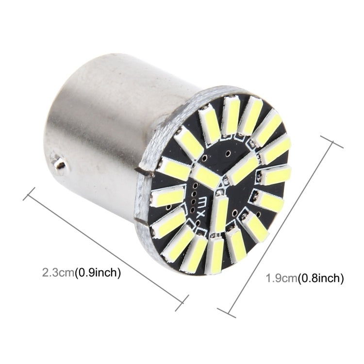 2 PCS 1156/BA15S 1W 50 LM 6000K Car AutoTurn Light with 19 SMD-4014 LED Lamps, DC 12V, 1156/BA15S 1W