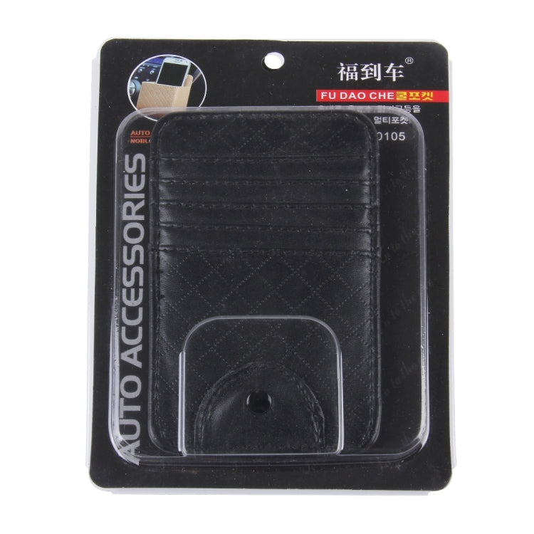 FUDAOCHE Multi-functional Auto Car Sun Visor Sunglasses Holder Card CD Storage Holder Pouch Bag