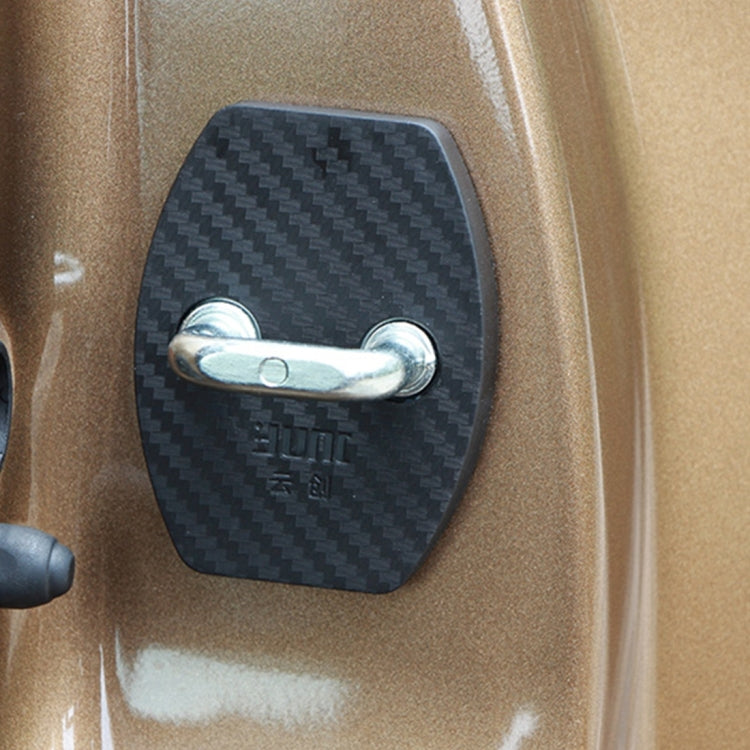 4 PCS Car Door Lock Buckle Decorated Rust Guard Protection Cover for Aeolus A30 BYD Surui BYD Qin, For Aeolus A30
