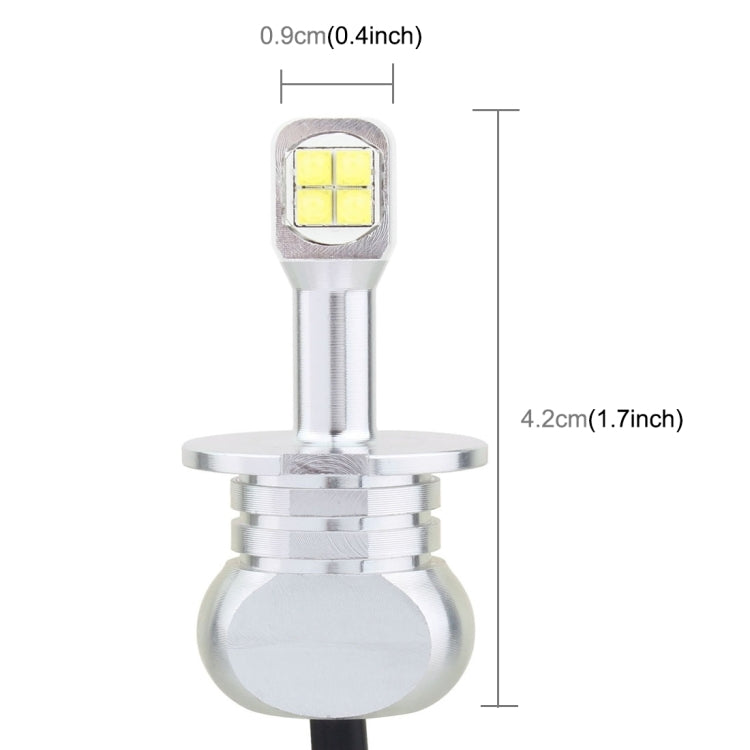 2 PCS  H3 40W 800 LM 6000K 8 CREE LEDs Car Fog Lights, DC 12V, H3