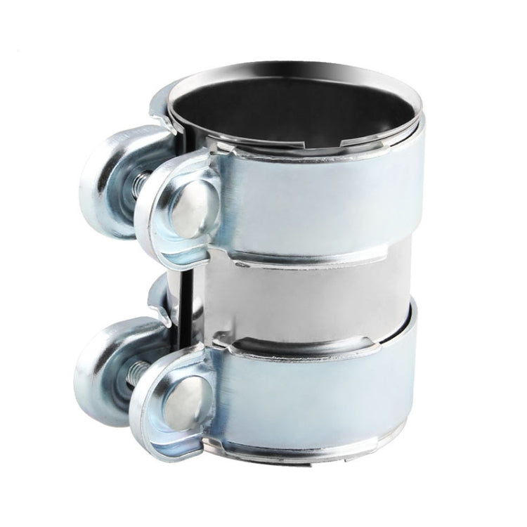 2.5 inch Car Turbo Exhaust Downpipe Low carbon Stainless Steel Lap Joint Band Clamp, 2.5 inch (Low carbon)
