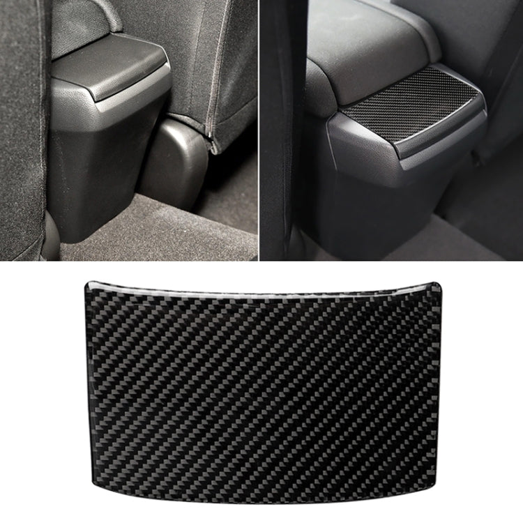 Car Carbon Fiber Rear Sundries Cover Decorative Sticker for Honda Tenth Generation Civic 2016-2019, Rear Sundries Cover
