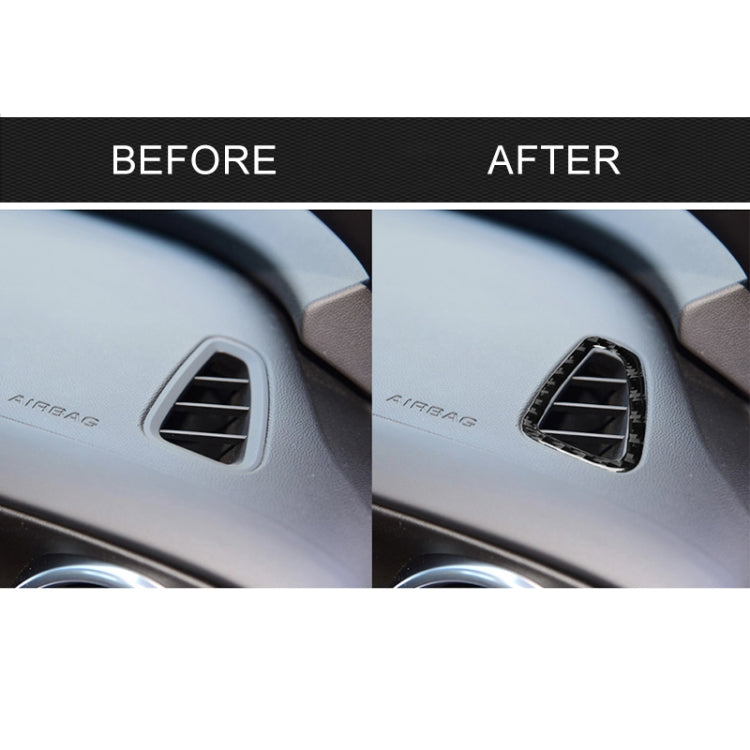 2 PCS Car Carbon Fiber Instrument Air Outlet Decorative Sticker for Chevrolet Camaro 2017-2019, Instrument Air Outlet