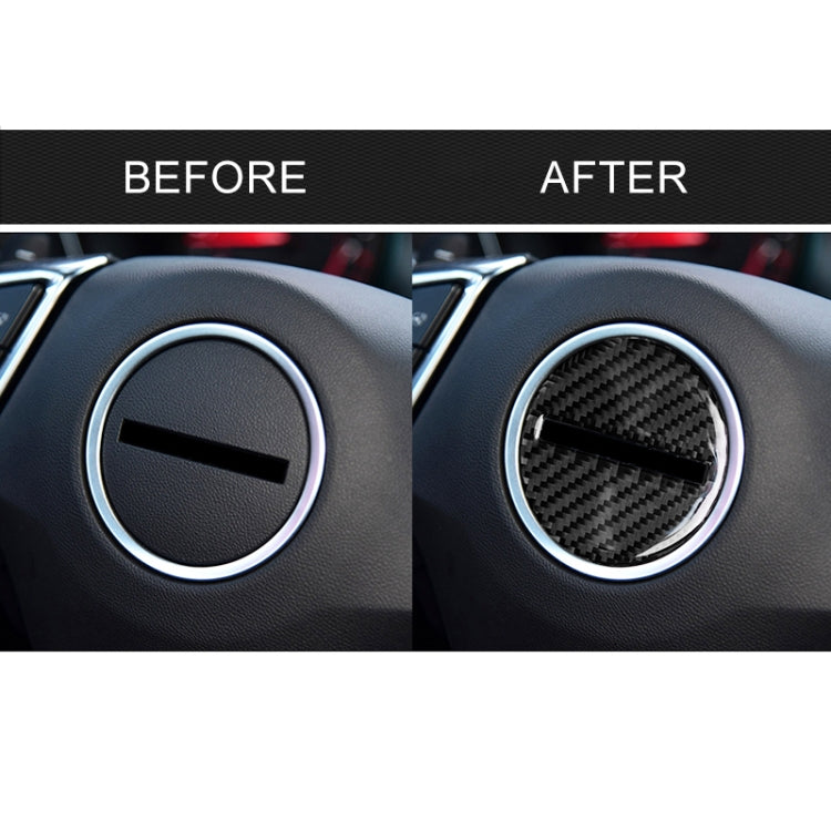 Car Carbon Fiber Steering Wheel Logo Decorative Sticker for Chevrolet Camaro 2017-2019, Steering Wheel Logo
