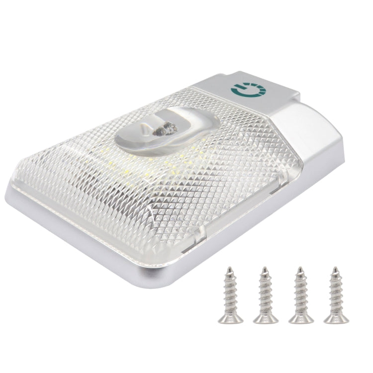 D4376S DC11-18V 3.6W 6000-6500K IP50 24LEDs SMD-5050 Marine RV Dimmable LED Dome Light Ceiling Lamp, with Touch Control, D4376S