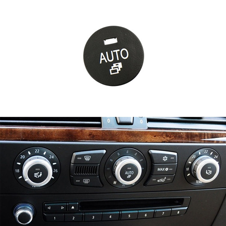 Car Air Conditioner Panel Switch Button AUTO Key 6131 9250 196-1 for BMW E60 2003-2010, Left Driving, AUTO