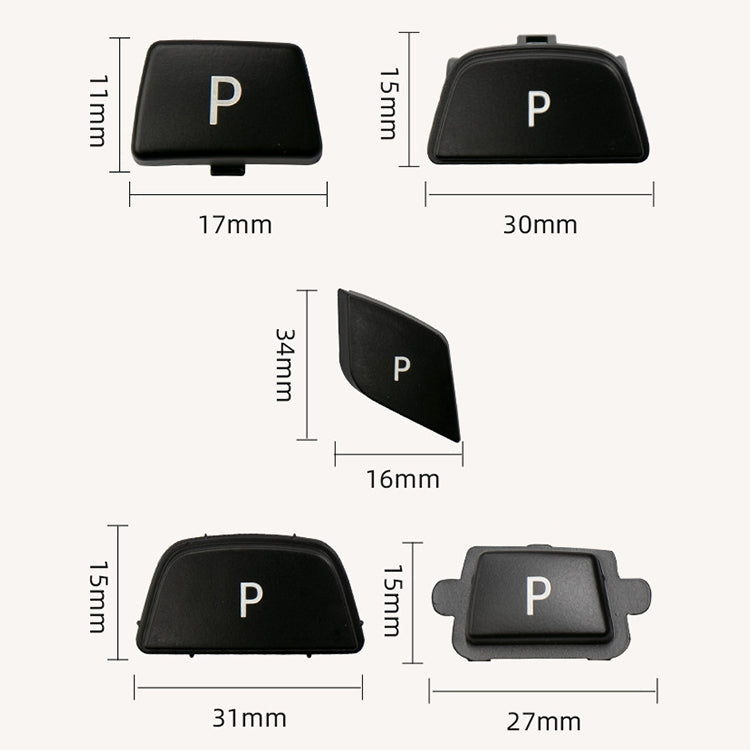 Car Gear Lever Auto Parking Button Letter P Cap for BMW G Chassis Series, Left Driving, For BMW G Chassis Series (Blue), For BMW G Chassis Series (Red), For BMW G Chassis Series (Black)