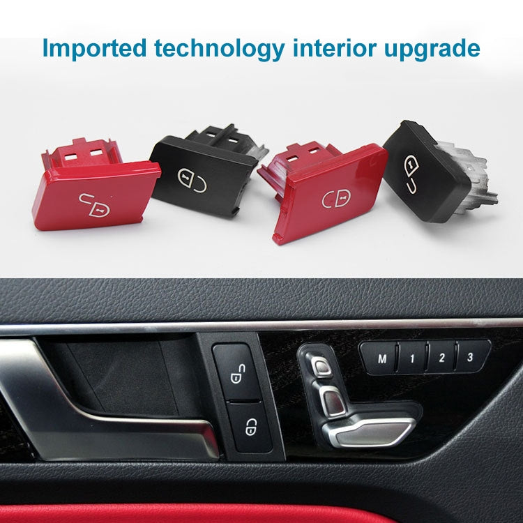 Car Right Side Door Lock Switch Buttons 2049058402 for Mercedes-Benz W204, Left Driving, For Mercedes-Benz W204 Right Side (Black), For Mercedes-Benz W204 Right Side (Red)