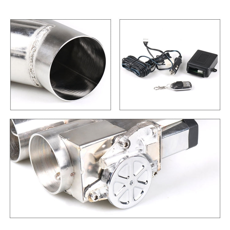 CNSPEED Y Shape 2 In 1 Car Remote Control Electric Exhaust Valve Pipe, Size: 2 inch, Size: 2 inch
