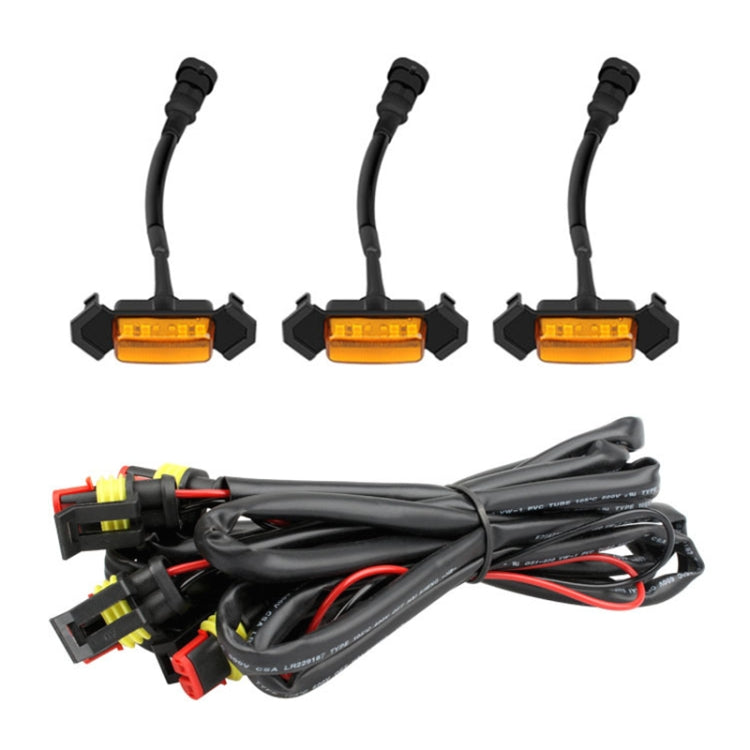 For Toyota Tacoma TRD 2016-2019 3 in 1 Car LED Front Grille Warning Lights, Daytime Running Lights & Wide Lights, 3 in 1