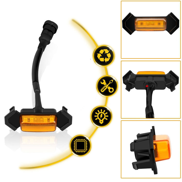 For Toyota Tacoma TRD 2016-2019 3 in 1 Car LED Front Grille Warning Lights, Daytime Running Lights & Wide Lights, 3 in 1