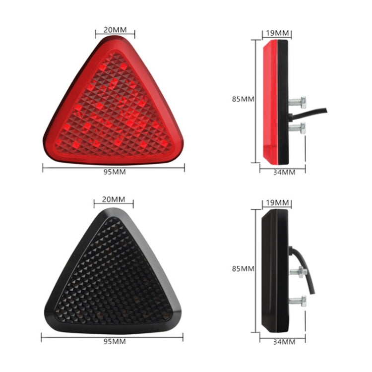 Bicycle / Mountain Bike X Style Triangle Pilot Light LED Tail Light, X Style