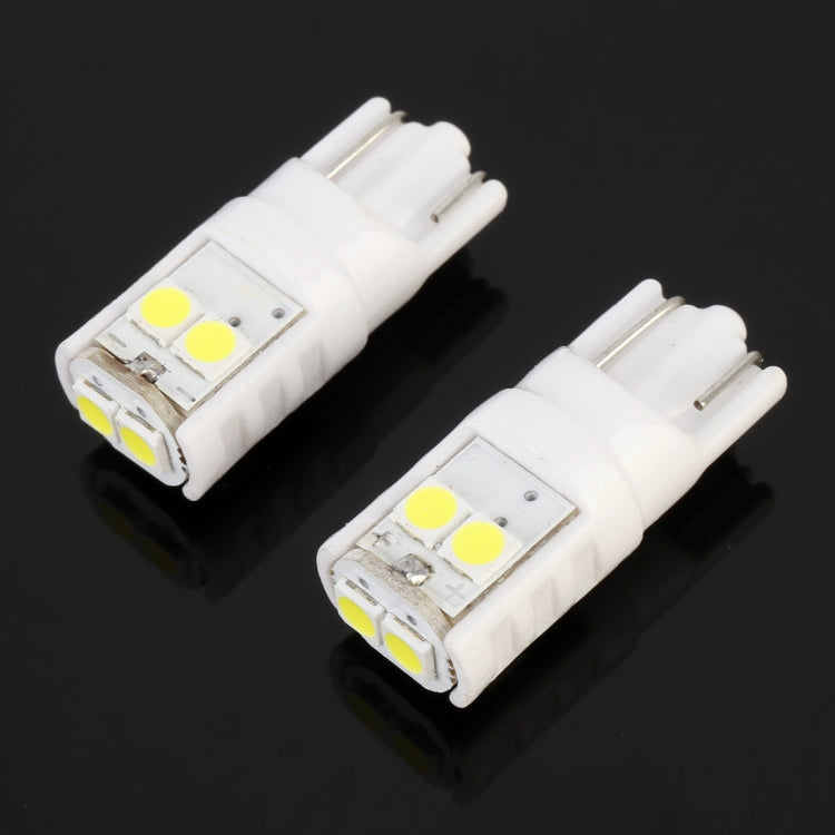 2 PCS T10 DC12V / 1W / 6000K / 80LM 6LEDs SMD-3030 Car Clearance Light, 6LEDs