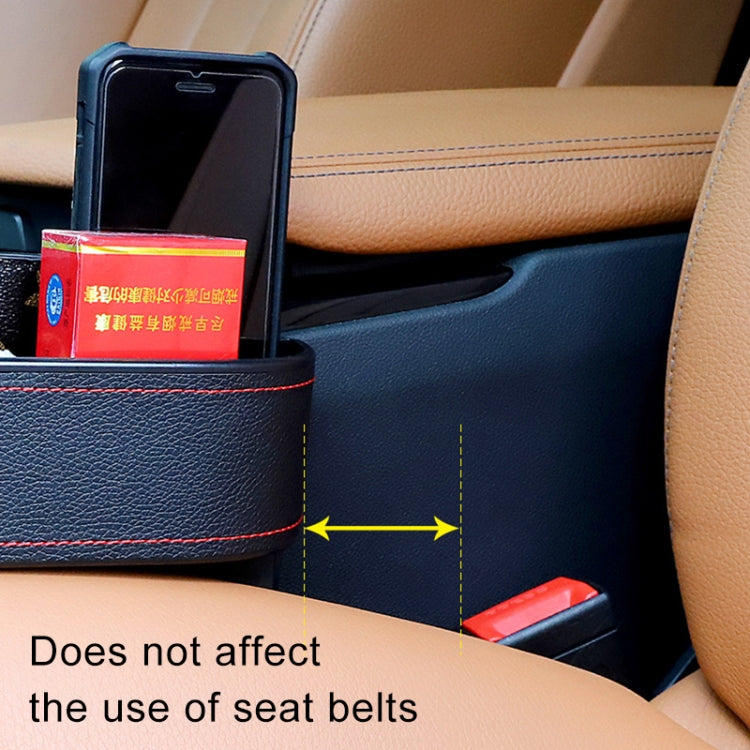 2 PCS Car Multi-functional Console Box Cup Holder Seat Gap Side Storage Box