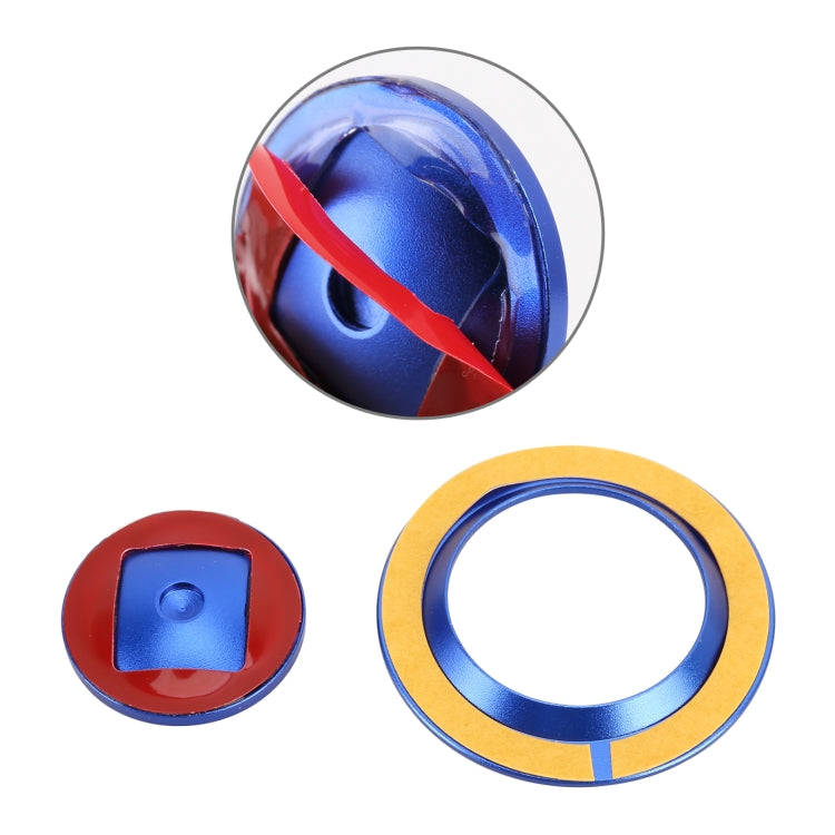 Car Engine Start Key Push Button Ring Trim Metal Sticker Decoration for Land Rover/Jaguar, For Land Rover/Jaguar