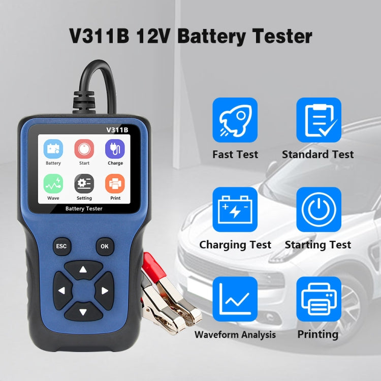 V311B Car 12V Handheld Battery Tester, V311B