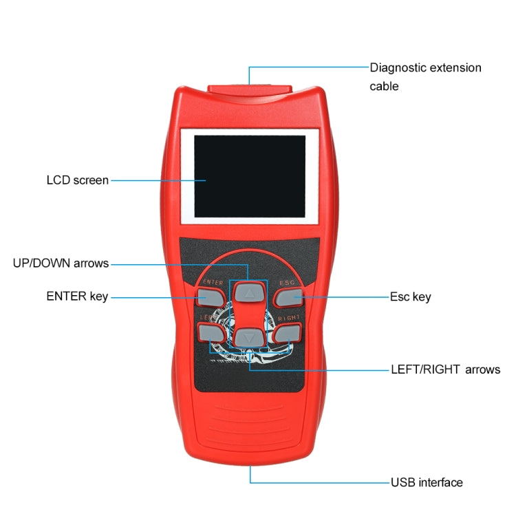 V800 Car Mini Code Reader OBD2 Fault Detector Diagnostic Tool, V800