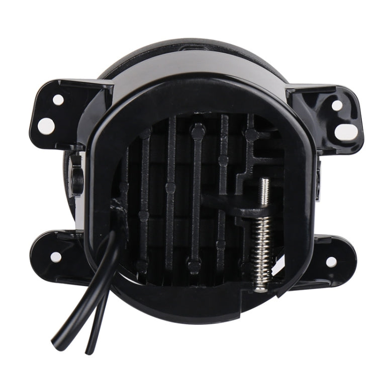 2 PCS DC12V-30V / 30W / 3A / 1440LM 12LEDs  4 inch Car LED Colorful Fog Light, Style: White Background, Style: White Background (White Light), Style: White Background (Yellow Light)