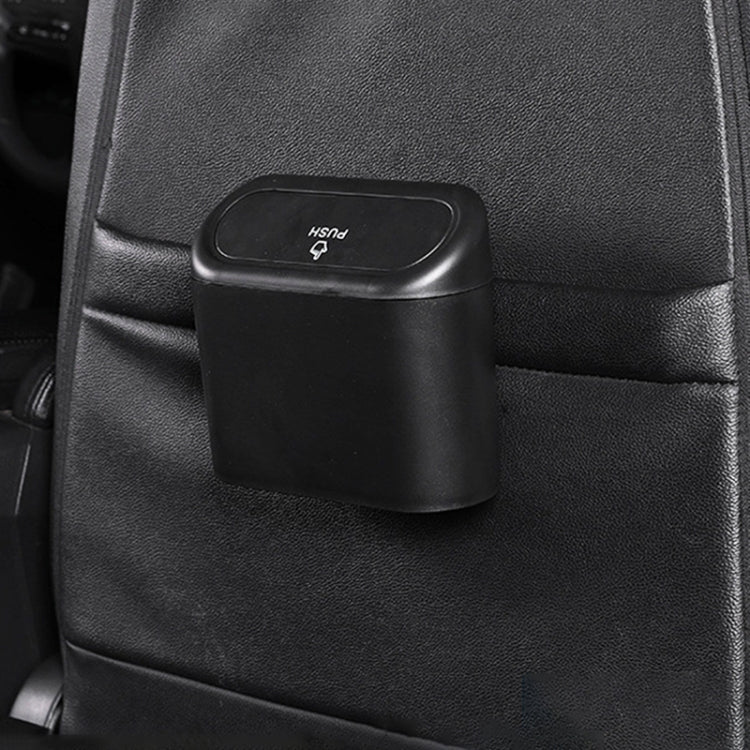 Vehicle Trash Can Bin Rubbish Bin Organizer Car-mounted Trash Storage Box, Trash Can Bin
