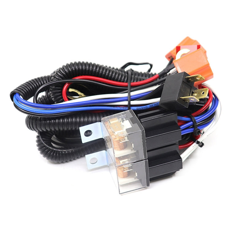 12V 2-lamp Car Headlight Modification Wiring Harness Brightener Cable, Brightener Cable