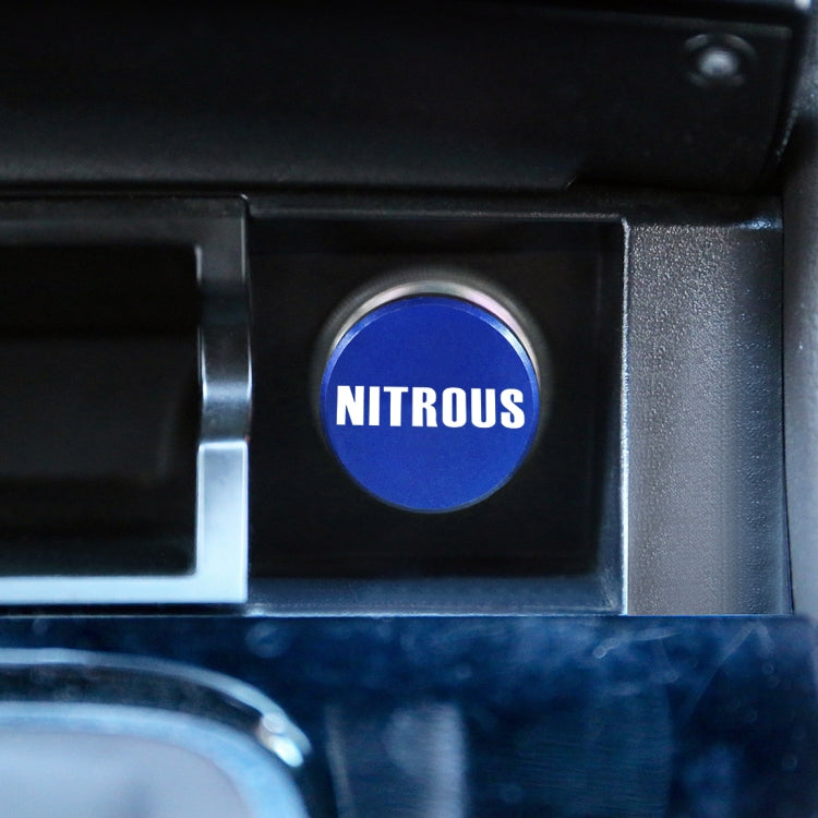 2 PCS Car / Motorcycle NITROUS Letter Metal Cigarette Lighter Dust Cover, NITROUS