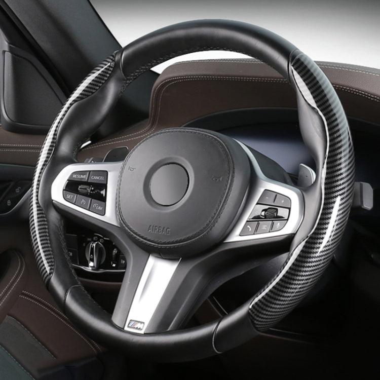 Car Universal Carbon Fiber Steering Wheel Cover