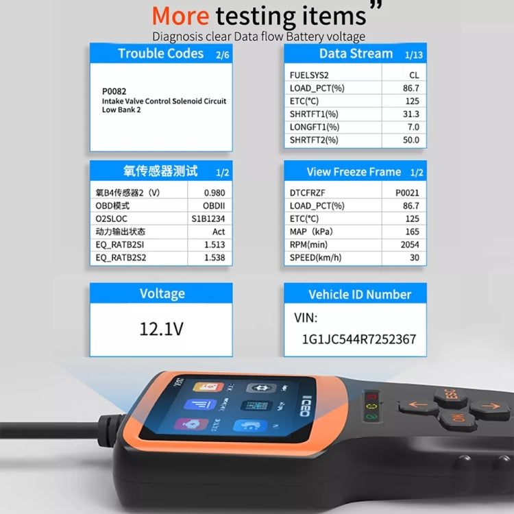 V317 Car Fault Detector OBD2 ELM327 Scanner Code Reader, V317
