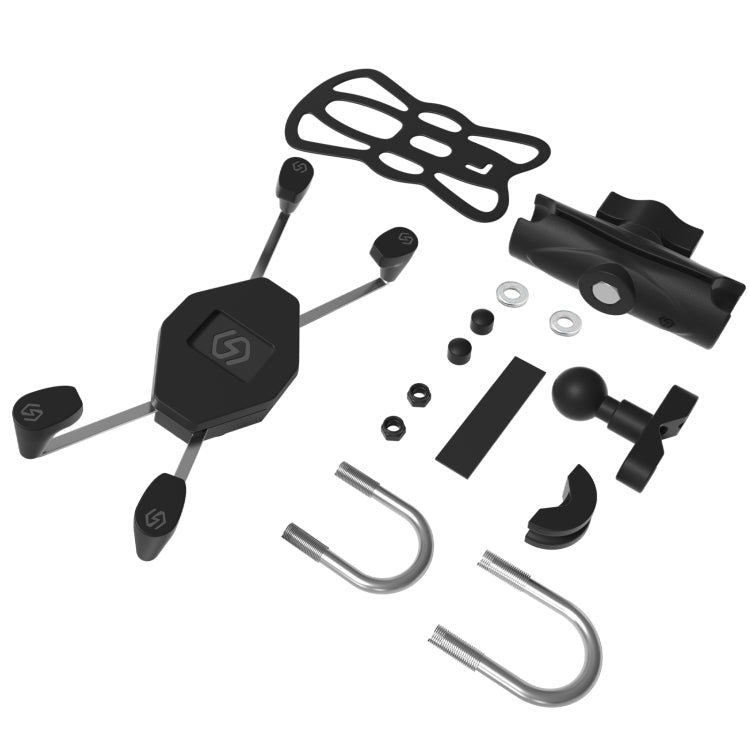 ZH-1558A1 Motorcycle Handlebar X-shape Aluminum Alloy Phone Holder, ZH-1558A1