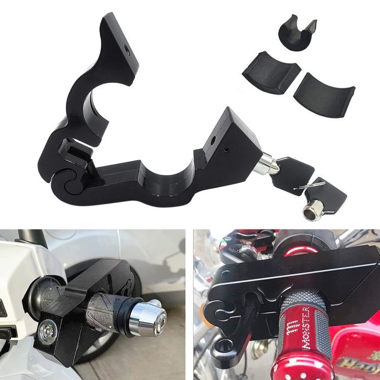 Motorcycle Aluminum Alloy Throttle Handle Lock, Throttle Handle Lock (Black), Throttle Handle Lock (Blue), Throttle Handle Lock (Red)