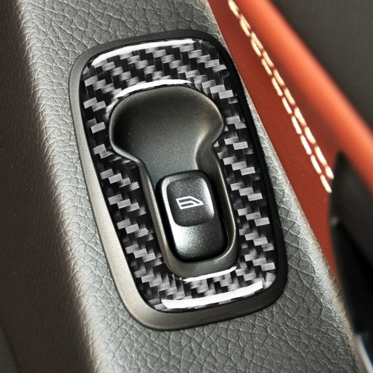 4 in 1 Car Carbon Fiber Door Set B Decorative Sticker for Volvo XC90 2003-2014, Right Drive, Door Set B, Right Drive