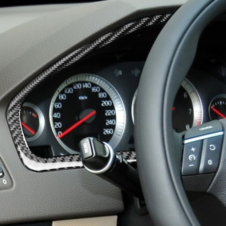 Car Carbon Fiber Speedometer Decorative Sticker for Volvo XC90 2003-2014, Left and Right Drive Universal, Speedometer
