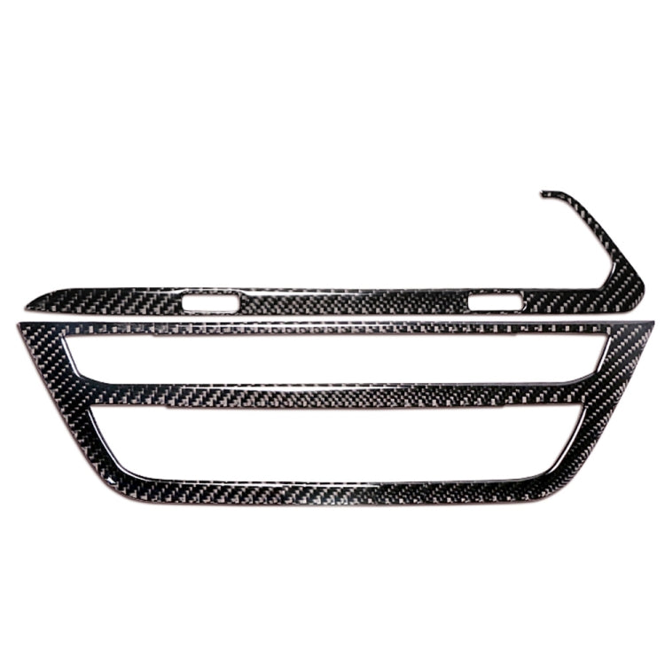 2 in 1 Car Carbon Fiber Air Conditioner CD Control Panel M Performance Decorative Sticker for BMW G01 X3 2018-2020 / G02 X4 2019-2020, Left Drive, 2 in 1 Air Conditioner CD Control Panel