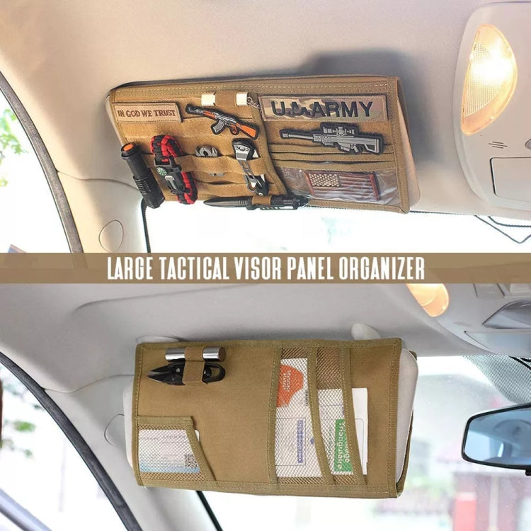Car Sun Visor Storage Bag Glasses Frame Bill Clip