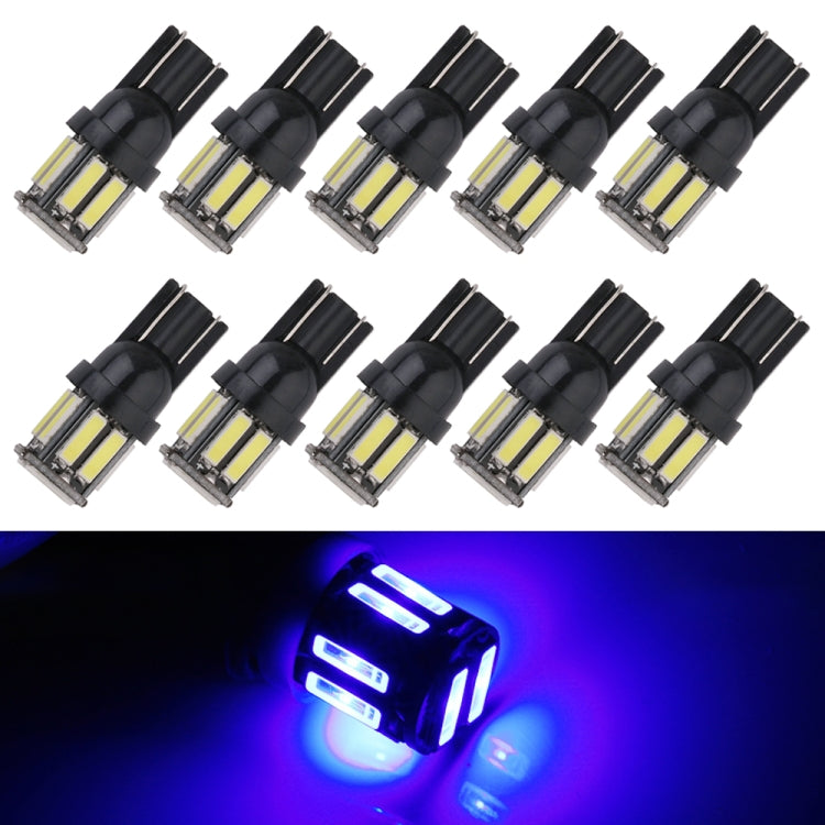 10pcs T10 DC12V / 0.96W / 0.08A Car Clearance Light 10LEDs SMD-7020 Lamp Beads