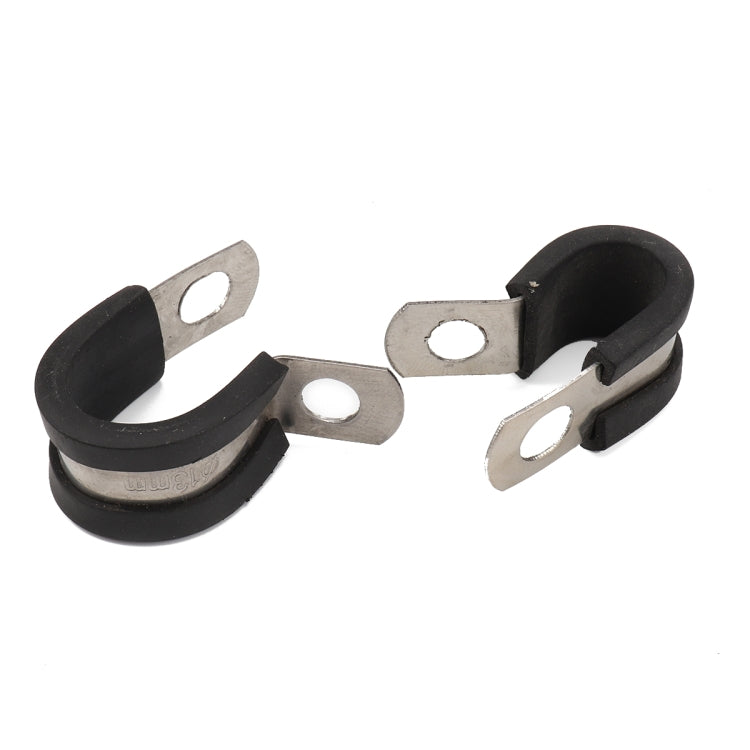 10 PCS Car Rubber Cushion Pipe Clamps Stainless Steel Clamps, Size: 5/4 inch (32mm), Size: 5/4 inch (32mm)