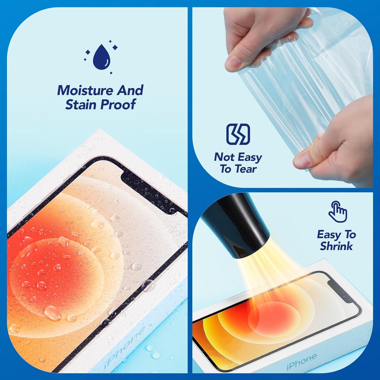 4x6 Inch Clear PVC Heat Shrink Wrap Bags