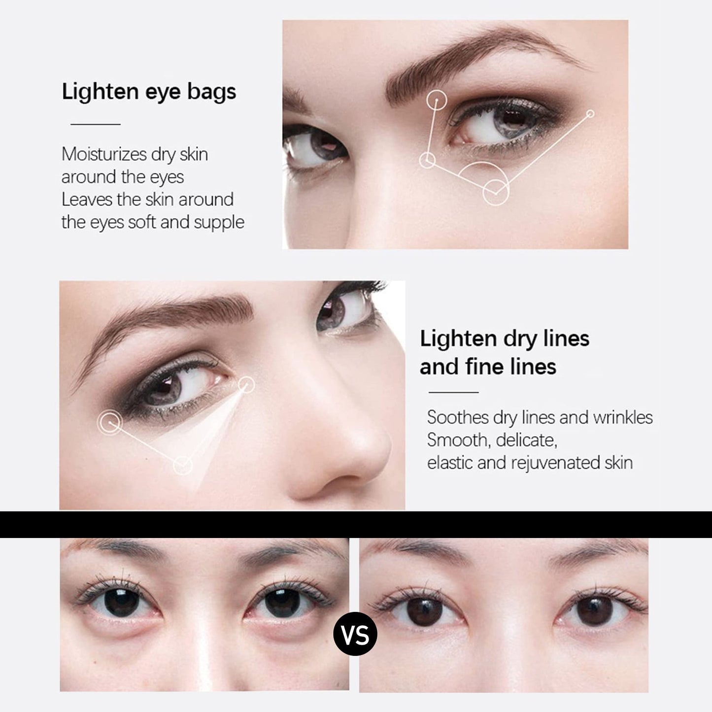 Snake Venom Peptide Moisturizing Eye Cream, Reduce Fine Line Eye Bags Hydrating, Anti-Aging And Anti-Wrinkle Eye Cream