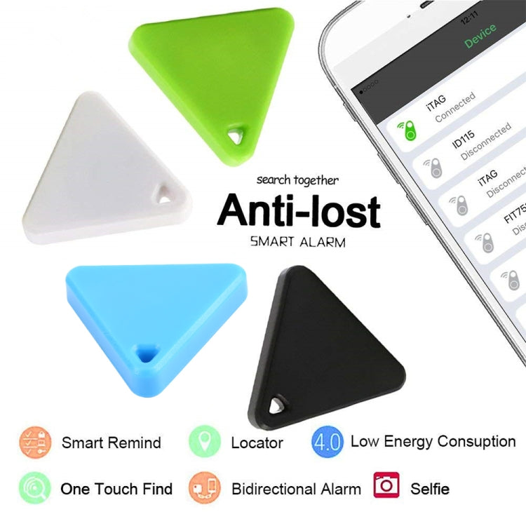 HCX003 Triangle Two-way Smart Bluetooth Anti-lost Keychain Finder (White)