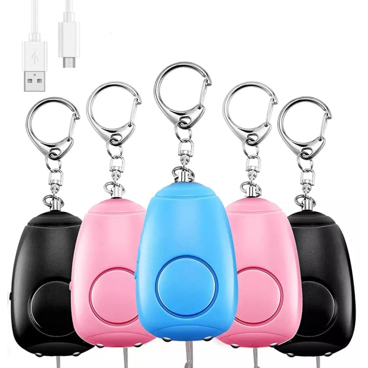 BJY-08 130dB Dual Bright LEDs Personal Alarm Women Self-Defense Alarm (Blue)